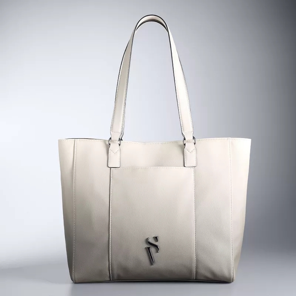 Simply Vera Wang Tote Bag - Cream to Grey - New with tags